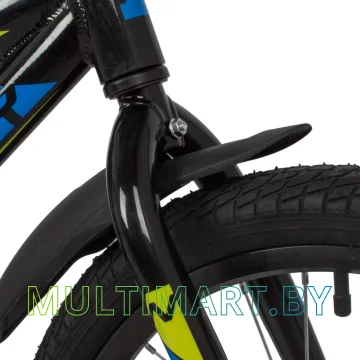 Детский велосипед Novatrack Dodger 205ADODGER.BK22 (черный, 2022) картинка 4